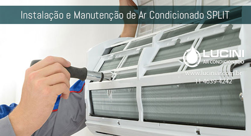 Serviços de instalação e manutenção de ar condicionado